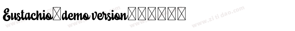 Eustachio_demo version字体转换